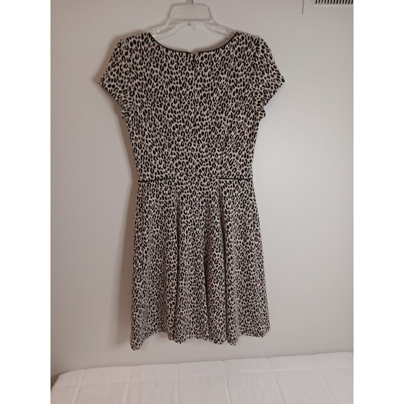 Jessica Howard Leapord Print Dress Size 8 Fit And Flare - Picture 4 of 5